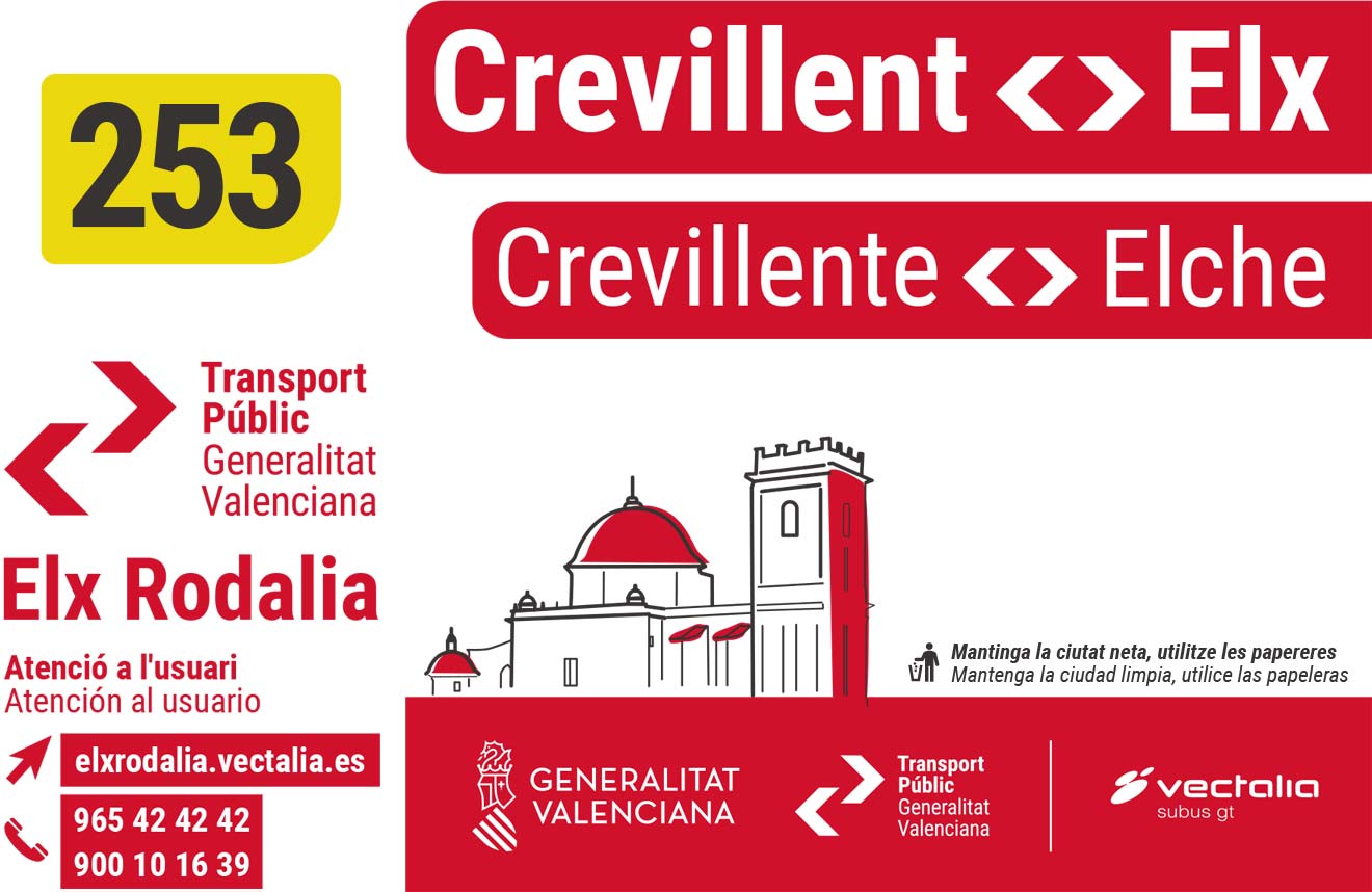 Autobuses Elche-Crevillent (Ida y Vuelta) Todo el Año