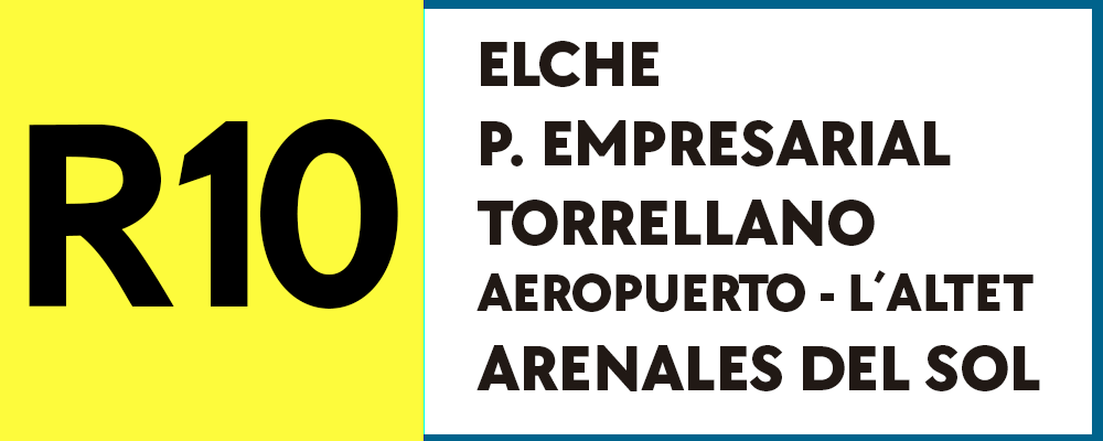 Línea R10 - Autobuses Urbanos de Elche (Pedanías)