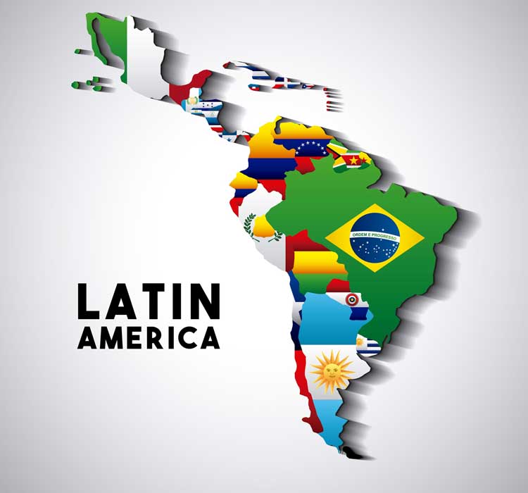 Mapa de Latino America