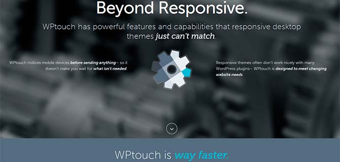 WPtouch Responsive WordPress Plugin