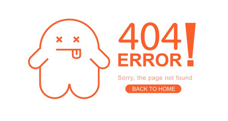 404 Error Pagina no encontrada