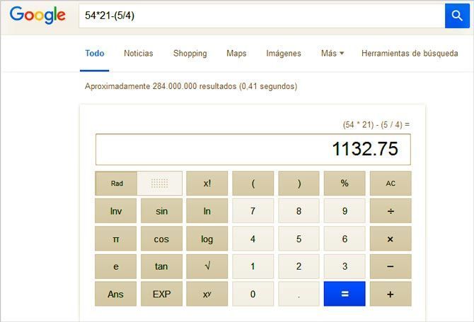 Calculadora Google