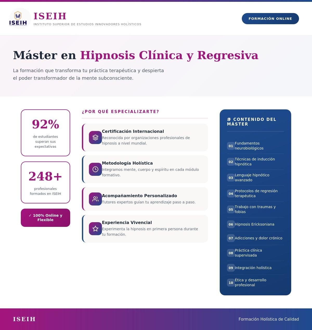 master hipnosis regresiva iseih formacion completa para dormir master hipnosis regresiva iseih formacion completa para dormir