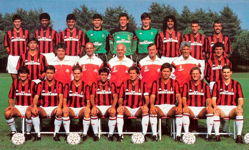 El Milán de Sacchi, equipos de leyenda