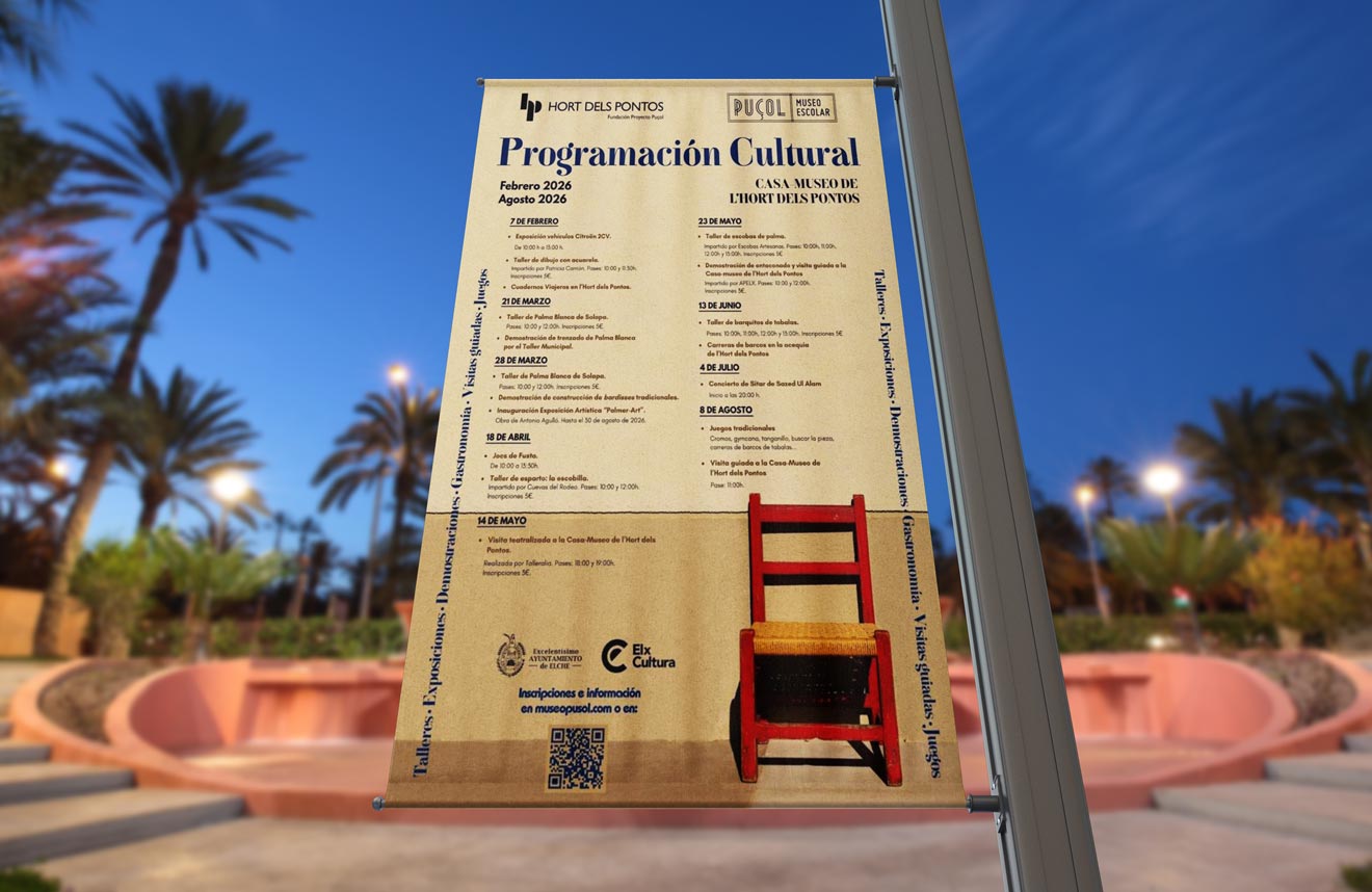 Programación Cultural Casa-Museo de l’Hort dels Pontos Elche - Septiembre 2025 a Enero 2026