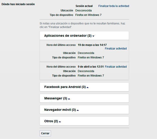 Cómo Saber Si Nos Han Hackeado la Cuenta de Facebook