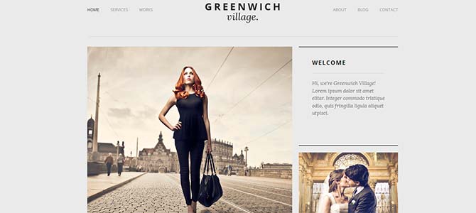 Greenwich Village Responsive Web Theme WordPress