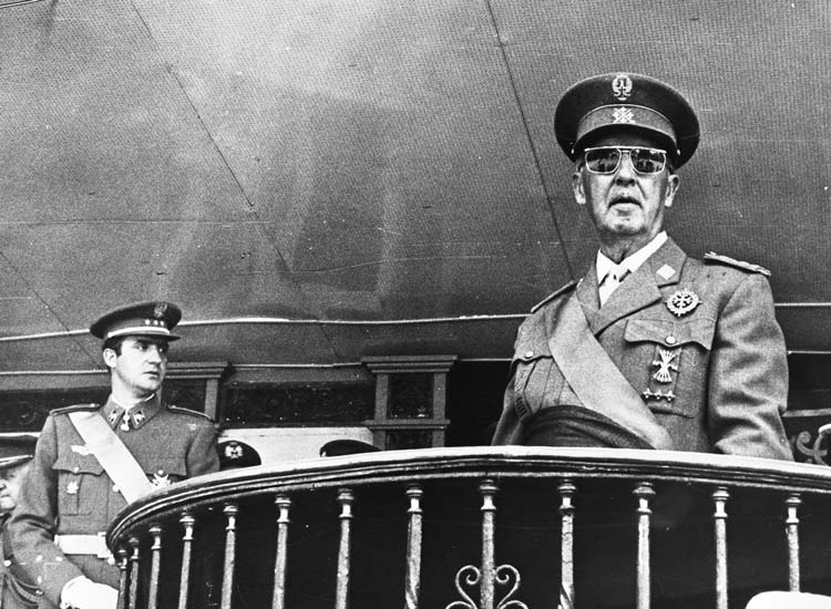 Francisco Franco y el Rey Juan Carlos I