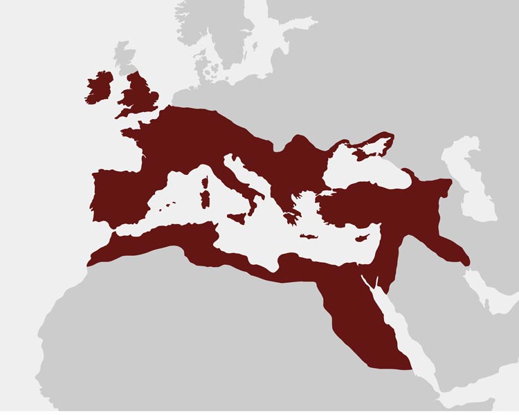 El Imperio Romano en su máximo esplendor