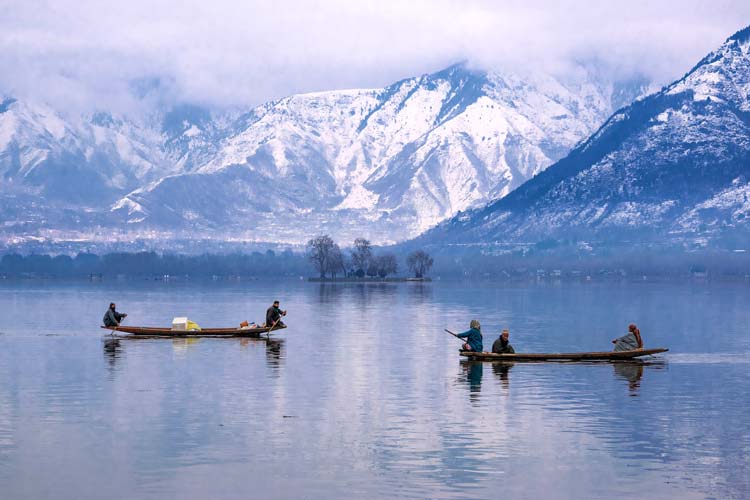 Lago Dal, Cachemira, Himalaya
