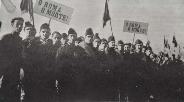 Marcha sobre Roma Benito Mussolini
