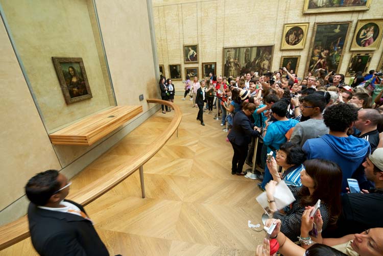 Mona Lisa en el Museo del Louvre