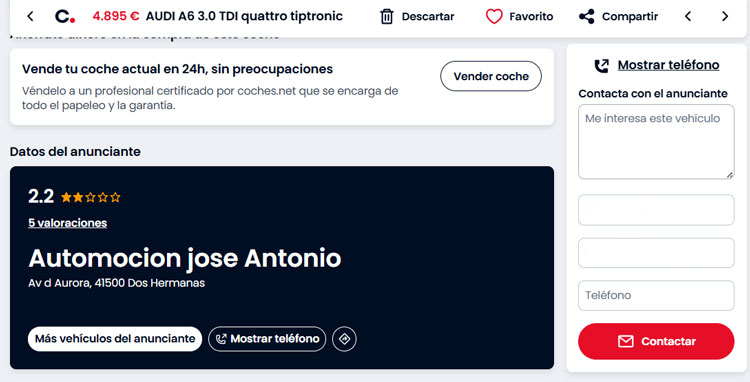Automocion Jose Antonio Coches net
