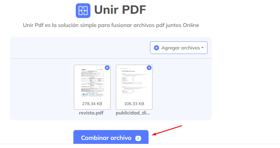 Unir Pdf Mergepdf Combinar Archivos