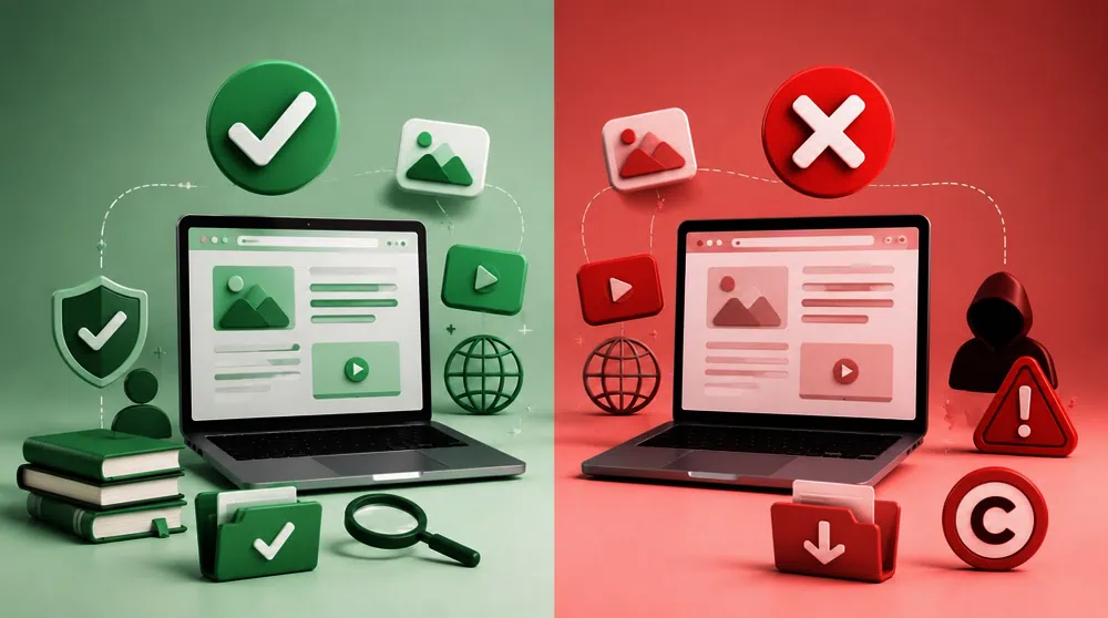 Qué hacer y qué no hacer al usar contenido de Internet