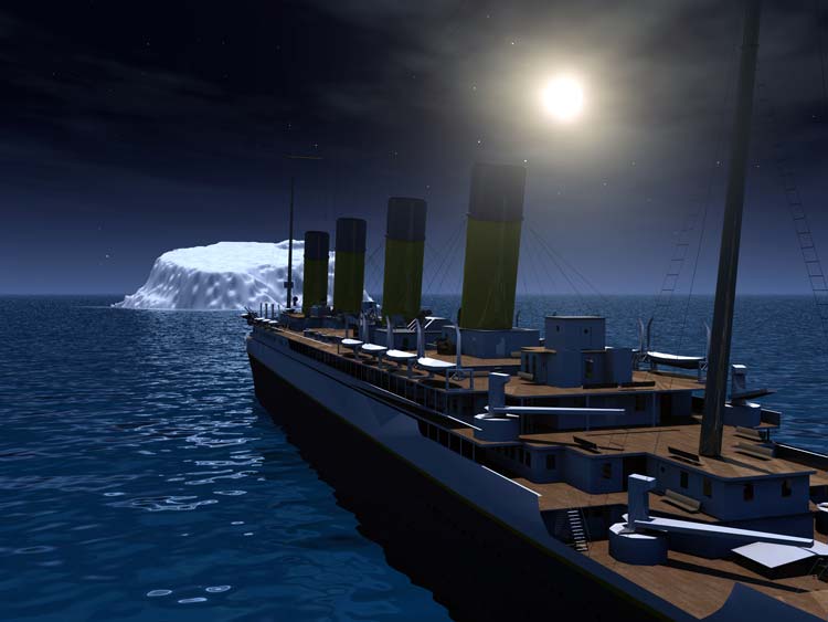 Hundimiento del Titanic Iceberg