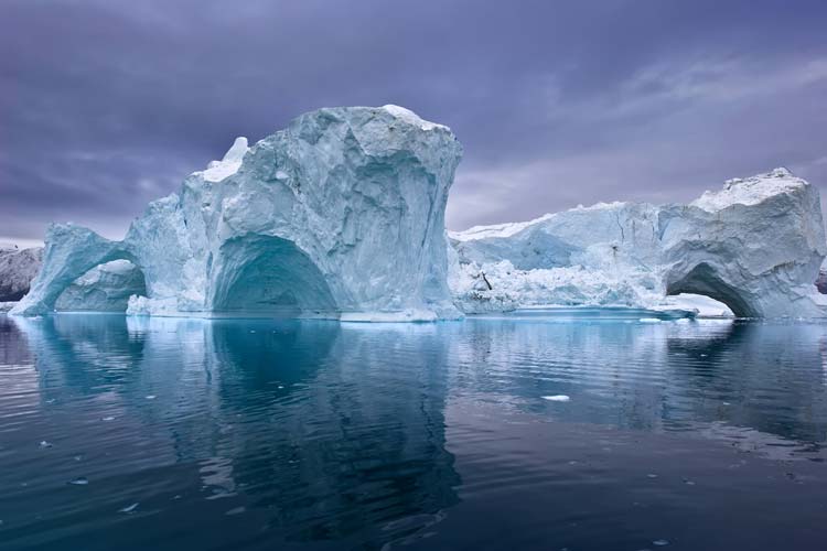 Icebergs en Groenlandia