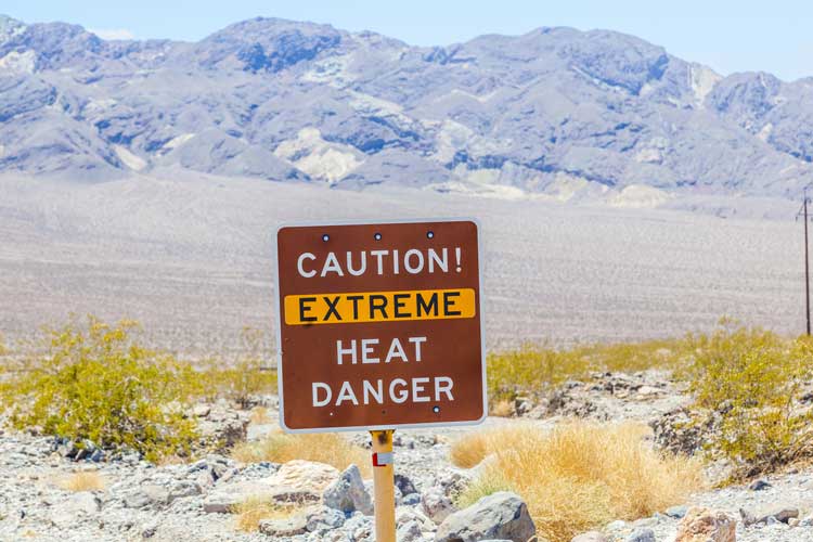 Temperatura Extrema Death Valley National Park