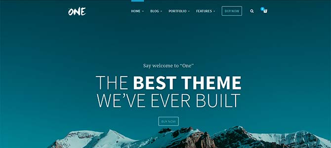 One Responsive Web Theme WordPress