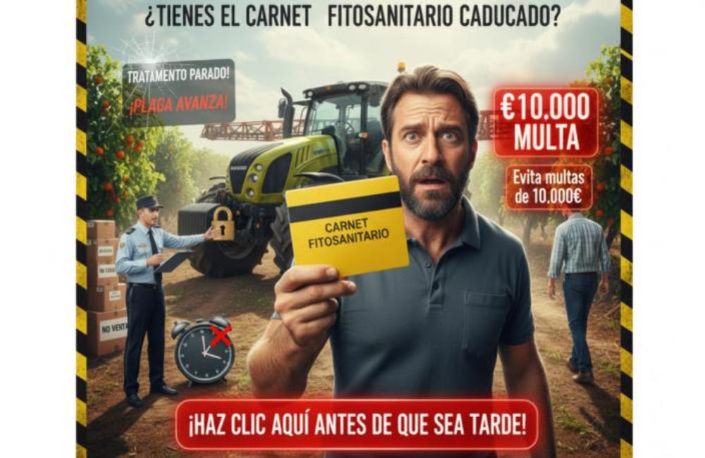 Recuerda renovar el Carnet Fitosanitario a tiempo: evita multas y problemas