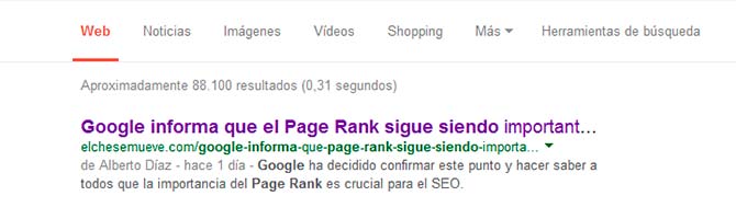 SERPs Google Resultados Búsqueda