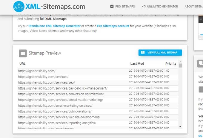 XML SiteMaps.com