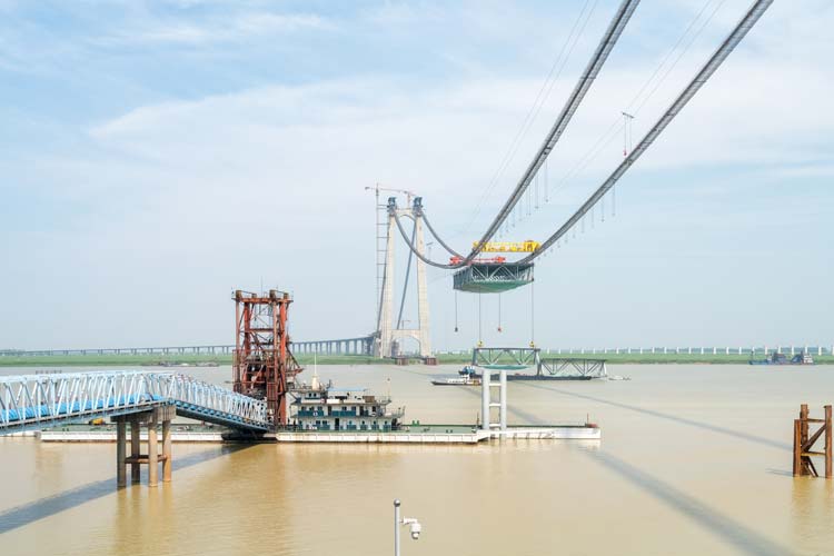 Dongting Puente Colgante, China
