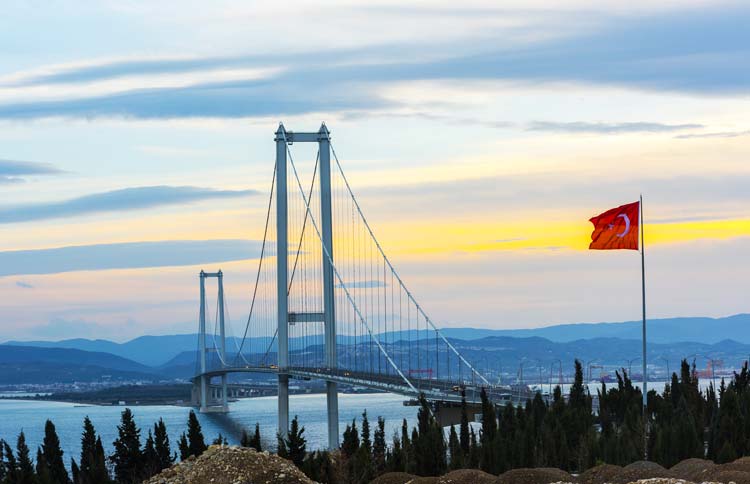 Osman Gazi Bridge, Turquía