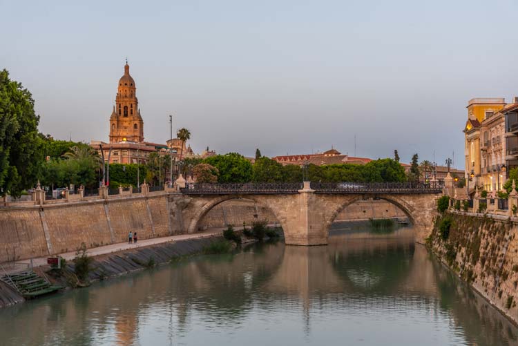 Río Segura paso por Murcia