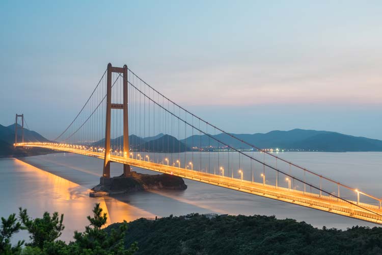Xihoumen Puente Colgante, China