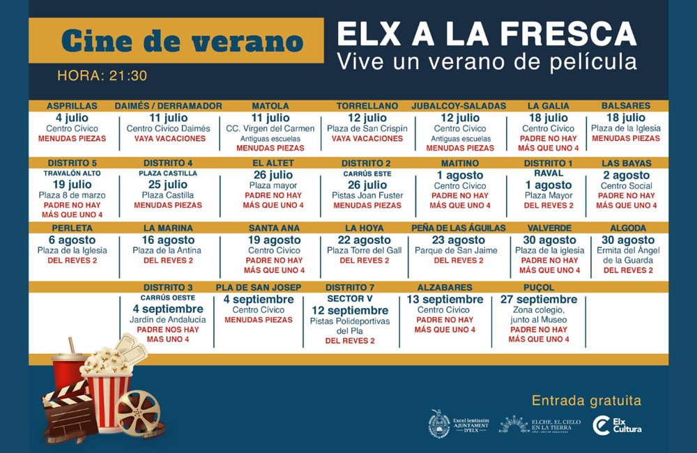 Cine de Verano: Elx a la Fresca 2025