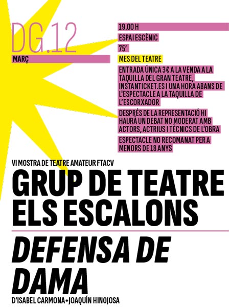 Grup de Teatre Els Escalons: Defensa de Dama