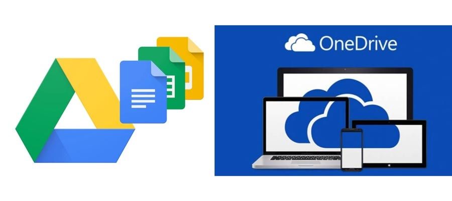 microsoft onedrive vs google drive chart