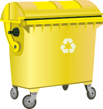 contenedor-amarillo En qué contenedor hemos de depositar los residuos | Elche Limpio