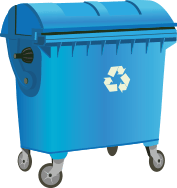 contenedor-azul En qué contenedor hemos de depositar los residuos | Elche Limpio