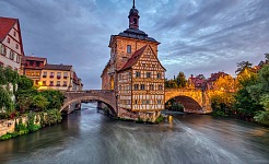 El histórico ayuntamiento de Bamberg en Baviera