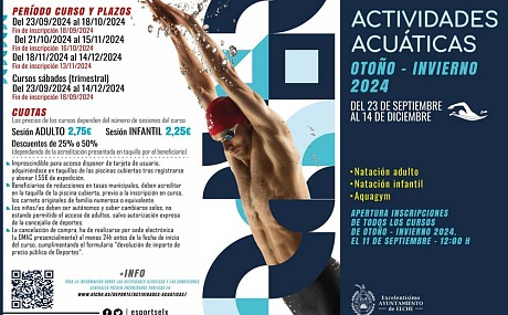 Actividades Acuáticas Elche Otoño-Invierno 2024