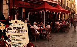 Las Tijeras Mágicas se suma al Día Mundial de Tejer en Público con una jornada solidaria en Elche