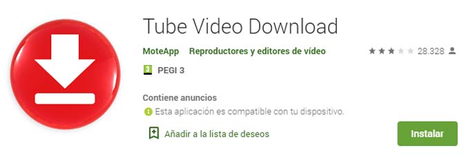 tube video downloader descargar videos